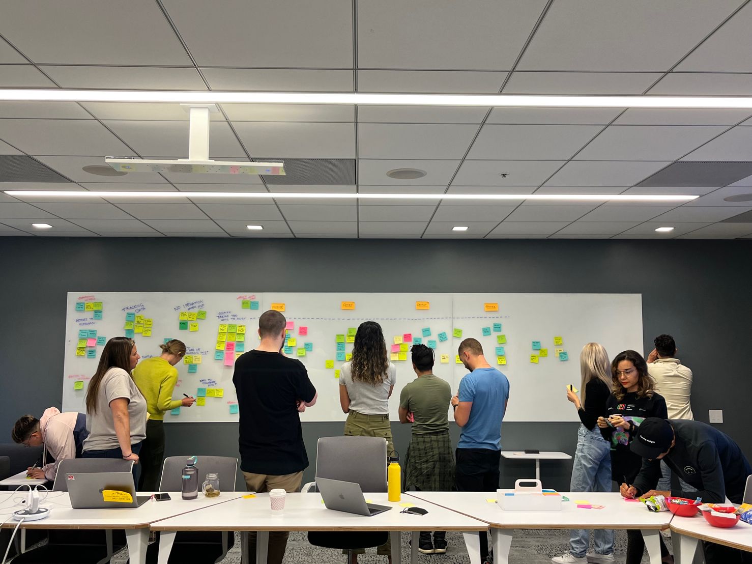 An image of a team workshop